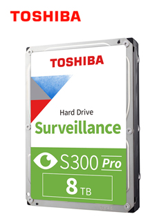 Disco duro Toshiba Surveillance S300 PRO, 8TB SATA 6.0Gb/s, 7200rpm, 512MB Cache, 3.5