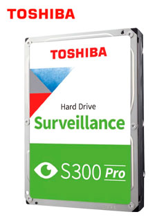Disco duro Toshiba Surveillance S300 PRO, 10TB SATA 6.0Gb/s, 7200rpm, 512MB Cache, 3.5